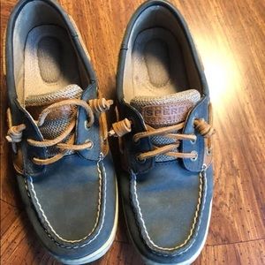 Navy Sperry top siders
